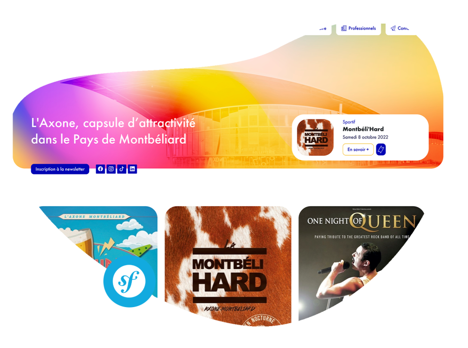 Axone Création d’un site de communication sur-mesure, sous Symfony, design et qui donne envie.