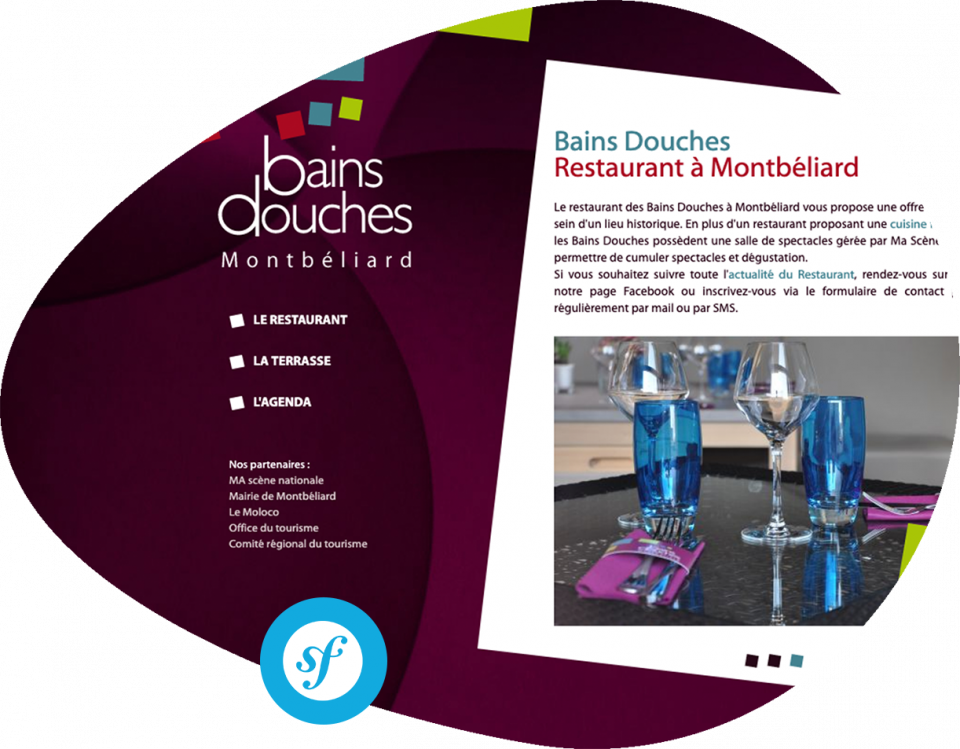 Site de communication des Bains Douches Développement du site de communication du restaurant Les Bains Douches