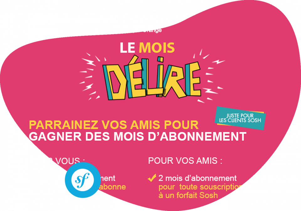 Service de parrainage Sosh Conception technique d'un site web de parrainage pour Sosh