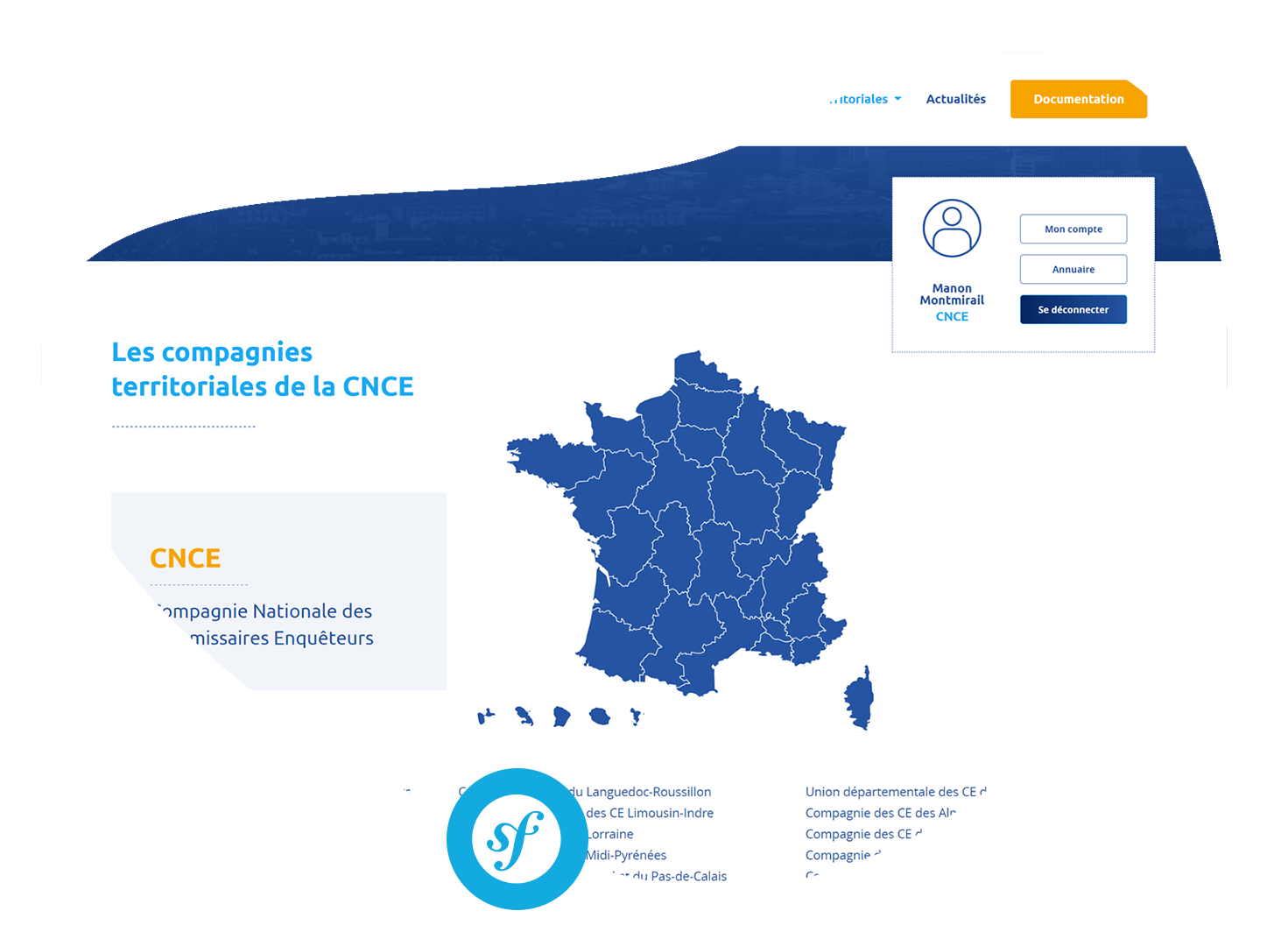 Compagnie Nationale des Commissaires Enquêteurs Un multisite pour la CNCE et ses compagnies territoriales